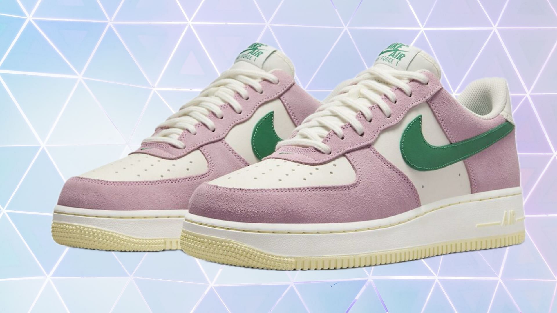 Nike Air Force 1 Low Soft Pink sneakers (Image via Twitter/@sneakerbardetroit)