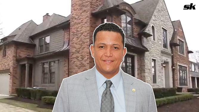 Inside Tigers legend Miguel Cabrera's former $2,000,000 Tudor-style mansion, complete with a grand library and theater room