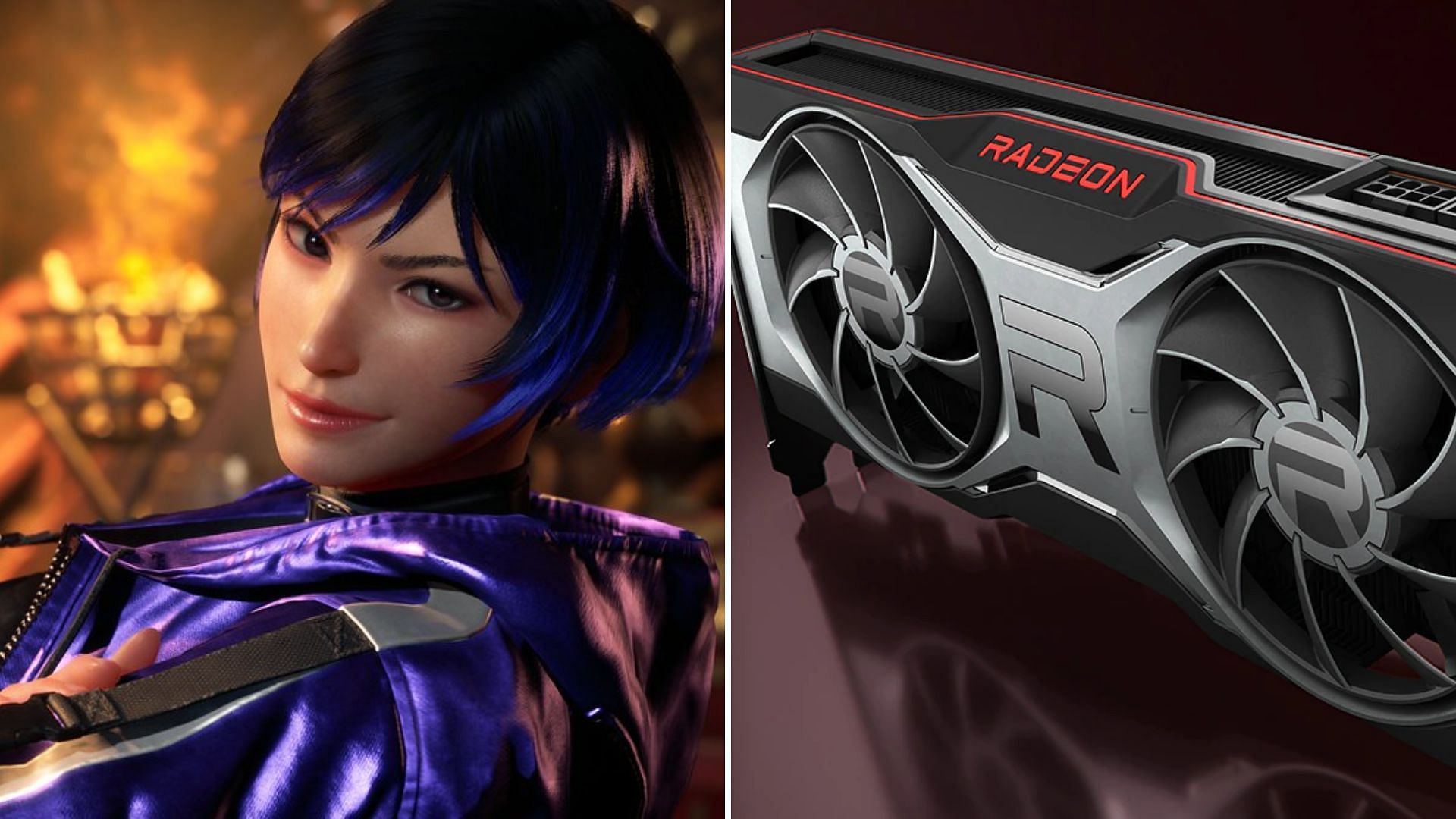 Both AMD RX 6700 XT and RX 6750 XT can play Tekken 8 at 1440p (Image via PlayStation Blog and AMD)