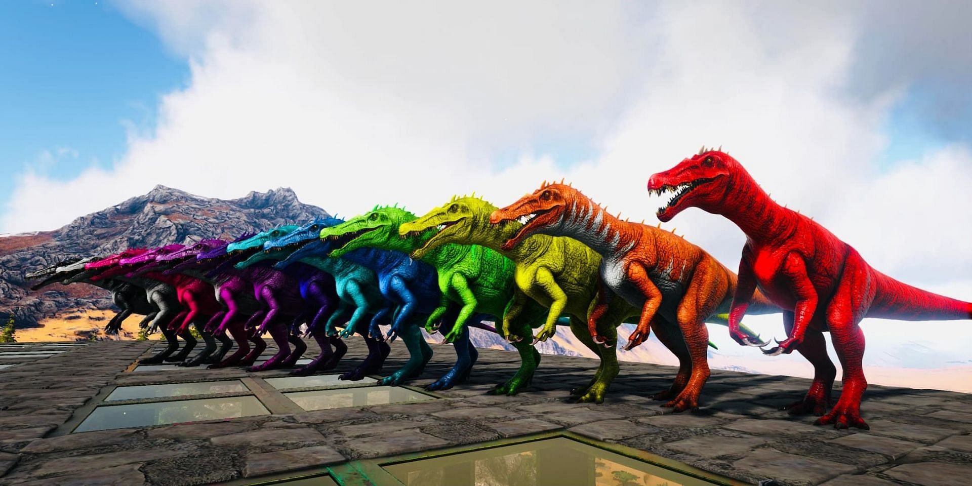 Rainbow color creature in Ark Survival Ascended