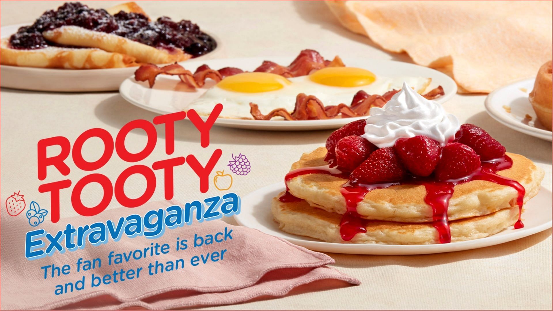 The Tooty Fresh &lsquo;N Fruity Extravaganza breakfast combo is returning for a limited time (Image via IHOP)