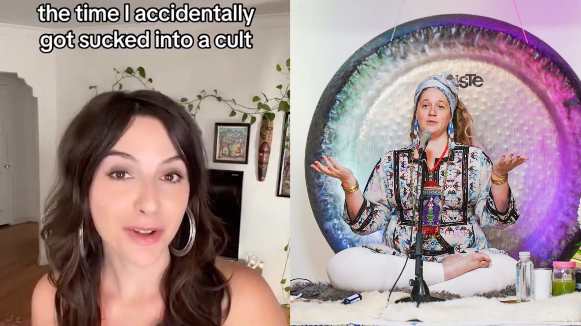 Woman opens up about Ra Ma Yoga. (Images via Facebook/@RAMAYOGAINSTITUTE &amp; TikTok/@charlottemedlock)