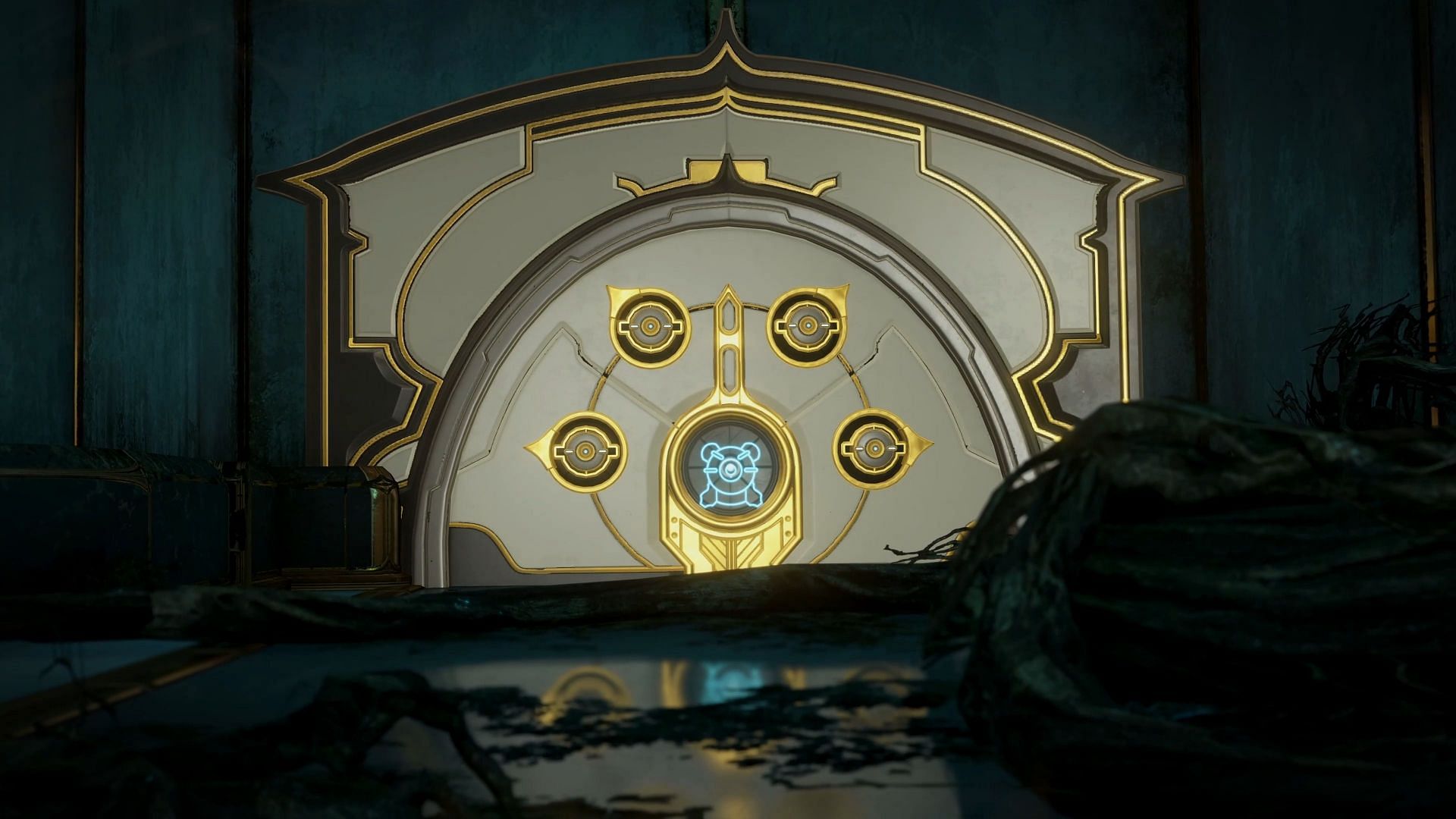 Once you know what Orokin Vault door looks like, finding Corrupted mods in Warframe is easier (Image via Digital Extremes)