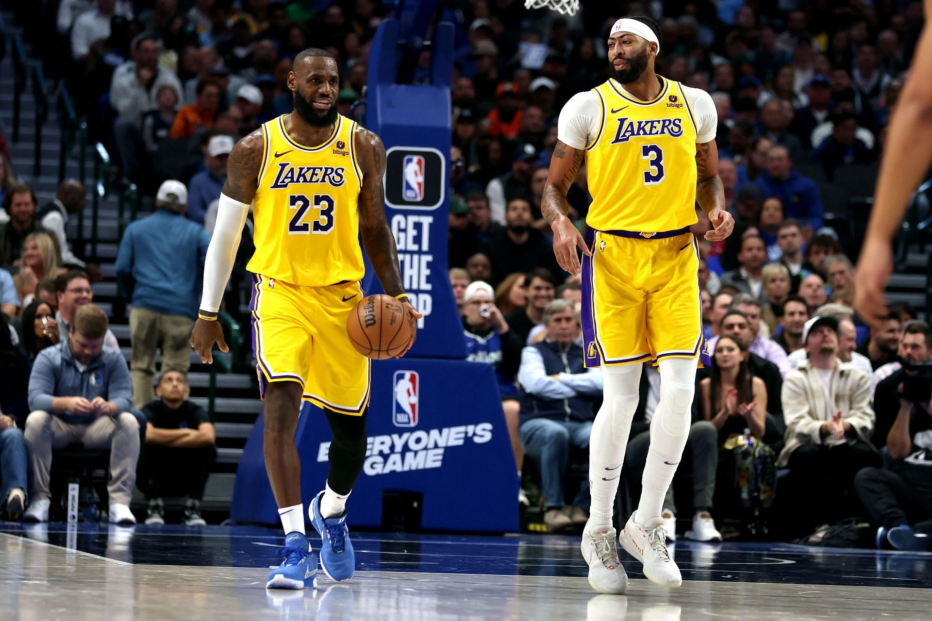 LA Lakers forwards - LeBron James and Anthony Davis