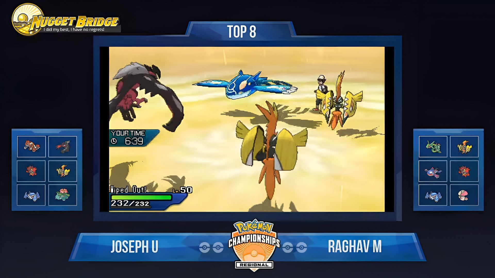 Battles of attrition in the Pokemon VGC can be a sight to behold (Image via NuggetBridge/YouTube)