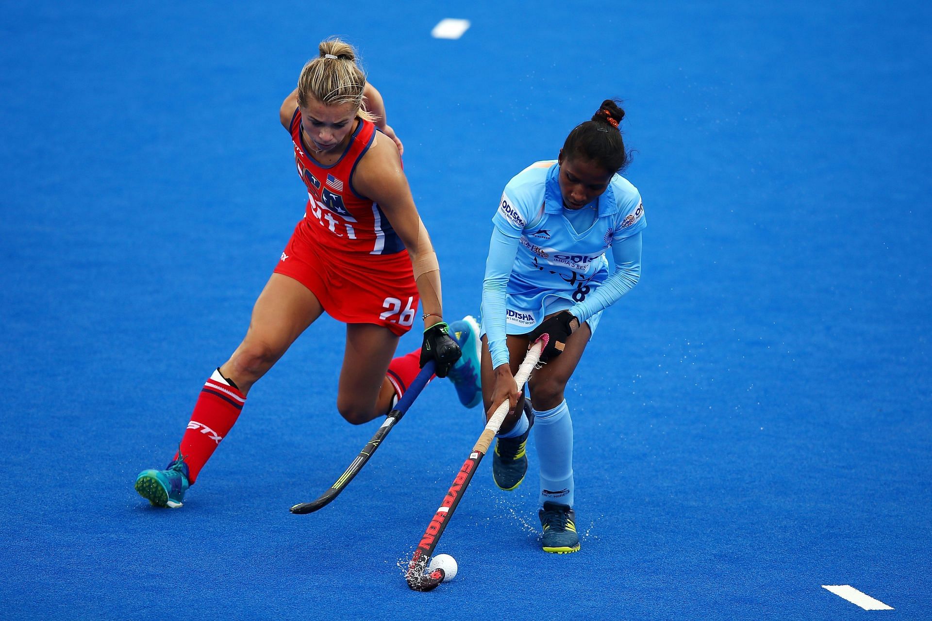 India v USA - FIH Womens Hockey World Cup