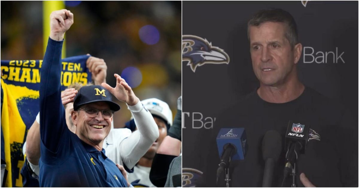 Jim Harbaugh and John Harbaugh