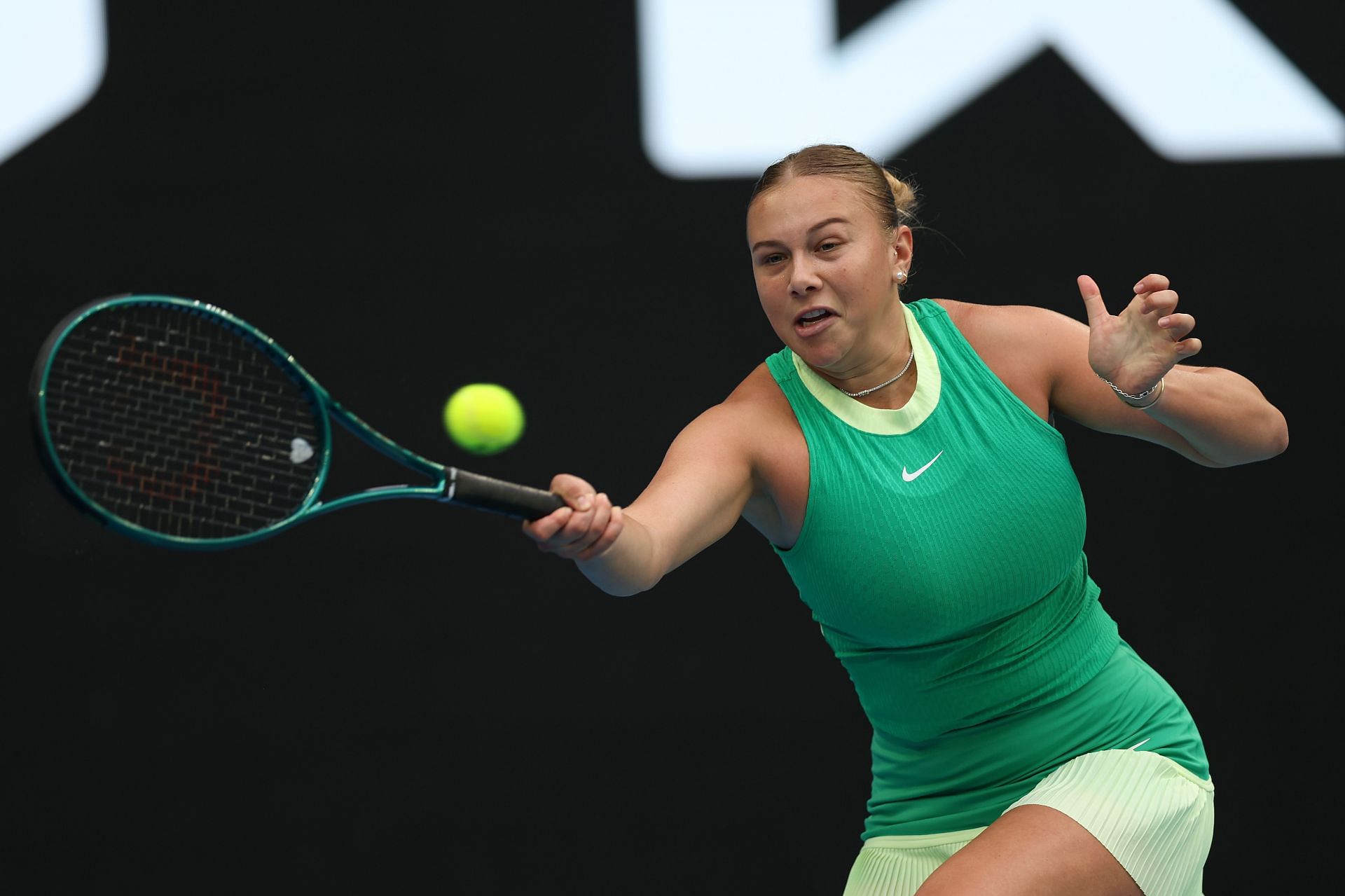 Amanda Anisimova at the 2024 Australian Open.