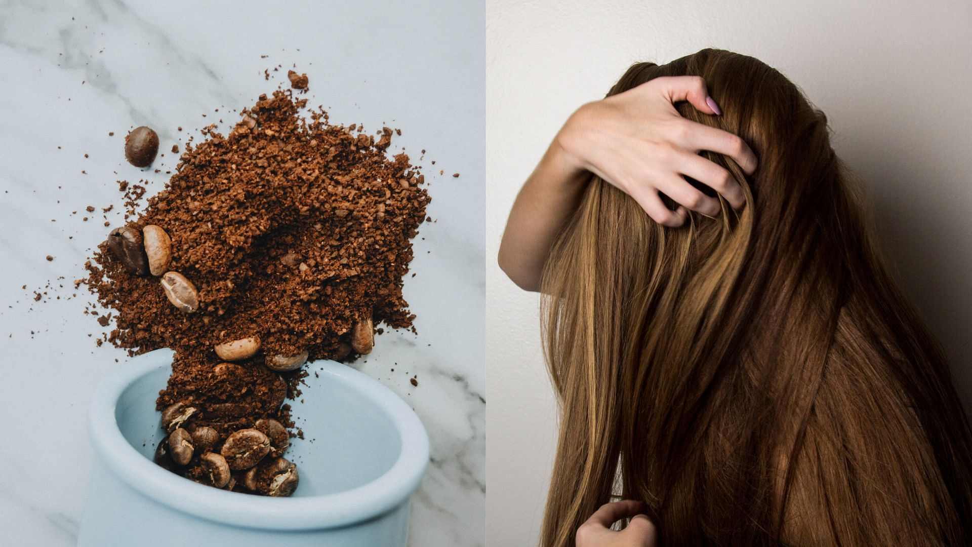 DIY coffee hair mask (Image via @anastasiazhenina/ @bennielukasbester/ Pexels)