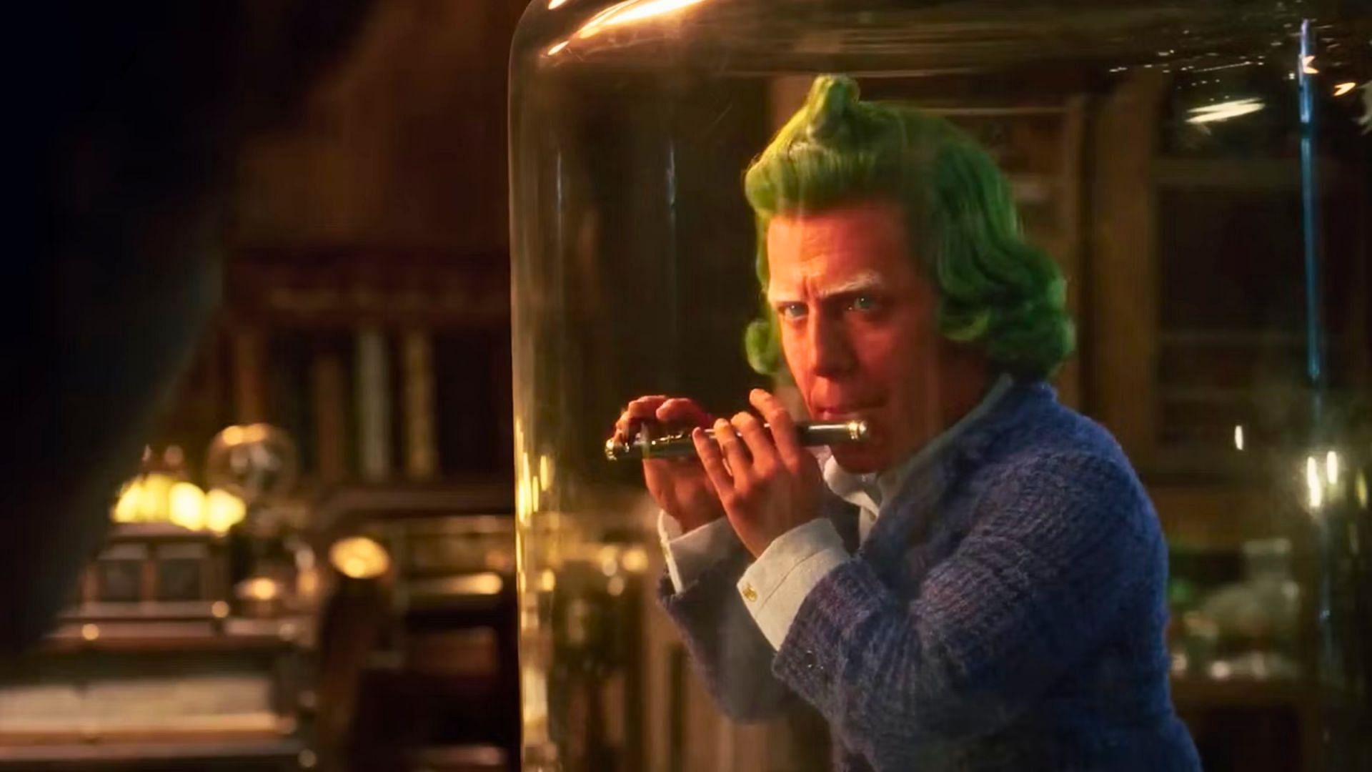 Hugh Grant plays an Oompa-Loompa in the movie.