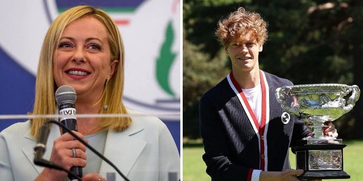 Italian Prime Minister Georgia Meloni commends Jannik Sinner 