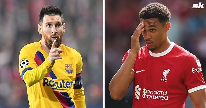 Trent Alexander-Arnold appears to change his choice to Lionel Messi at the last minute when asked about toughest opponent