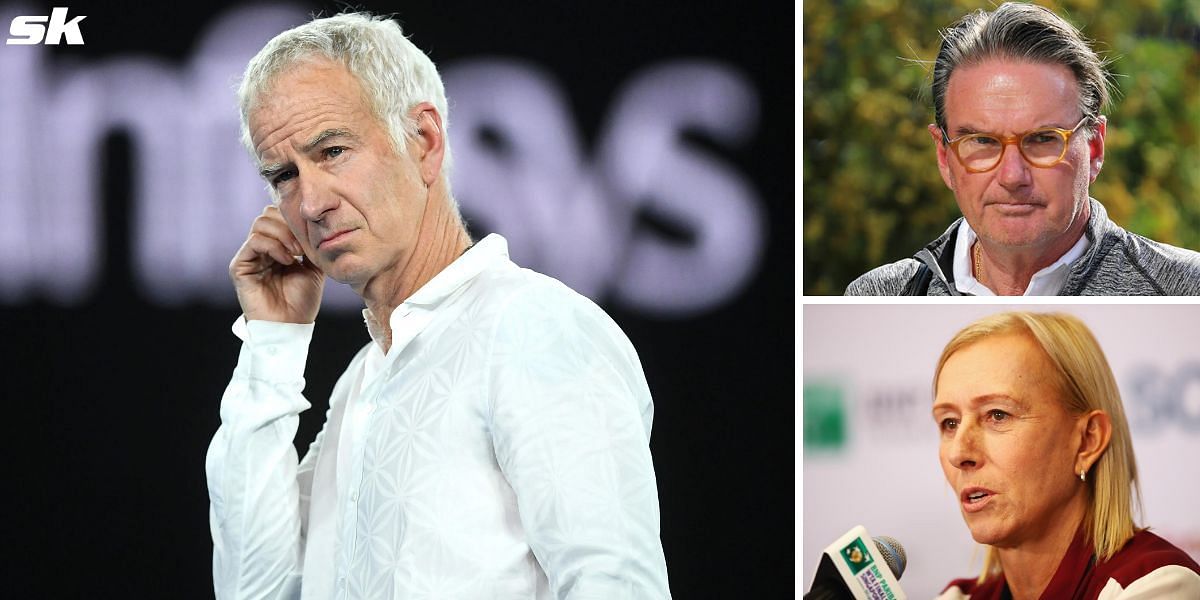 John McEnroe said that the match between Martina Navratilova and Jimmy Connors was mainly for the money