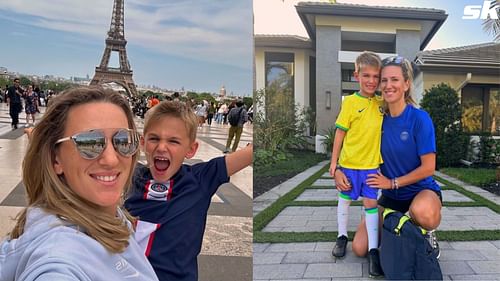 Victoria Azarenka and son Leo