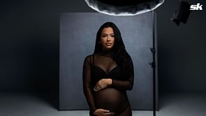 Maria McCutchen rocks stunning all-black ensemble to showcase baby bump