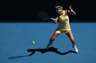 Victoria Azarenka during her round one singles match at the 2024 Australian Open - Getty Images