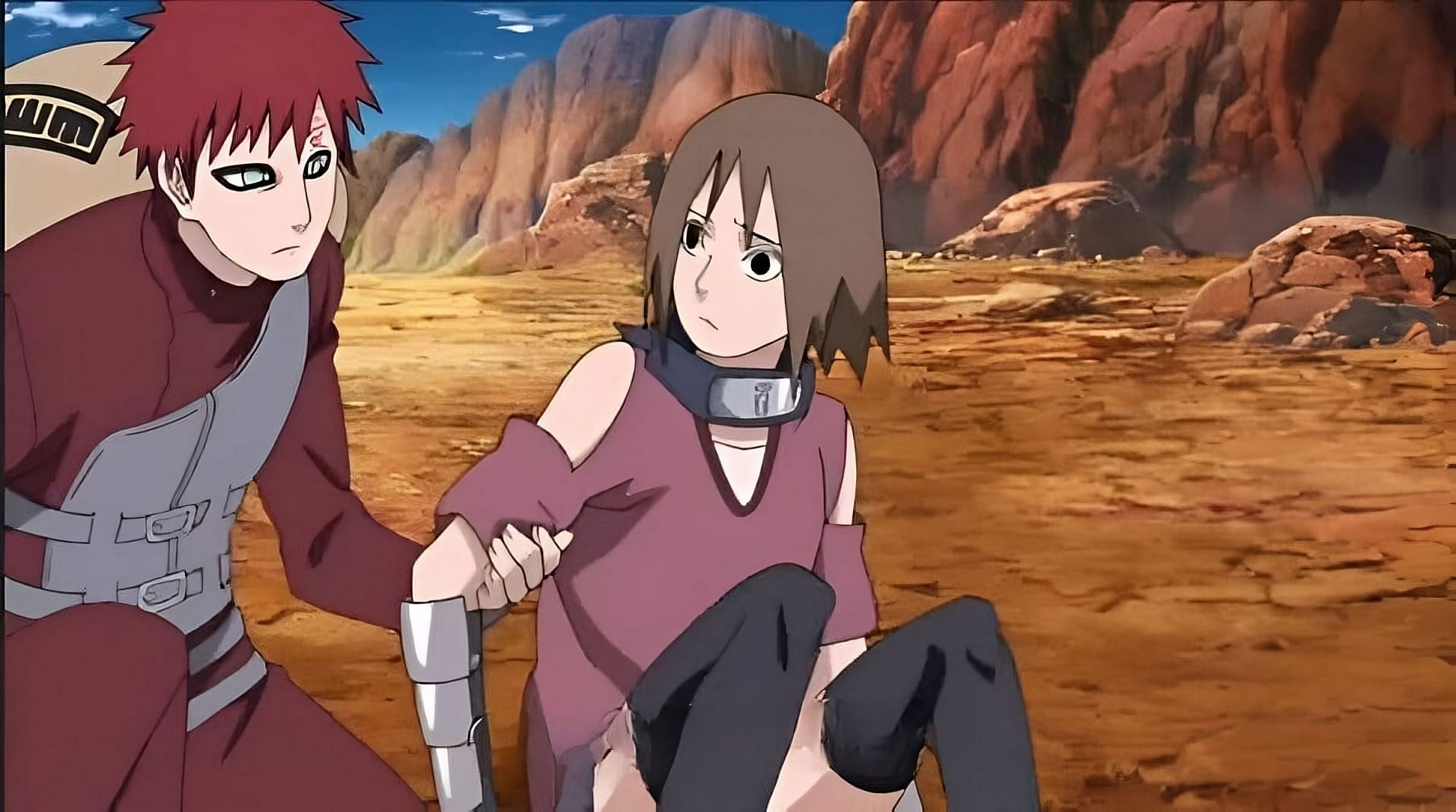 Gaara and Matsuri in Naruto Shippuden (Image via Studio Pierrot)