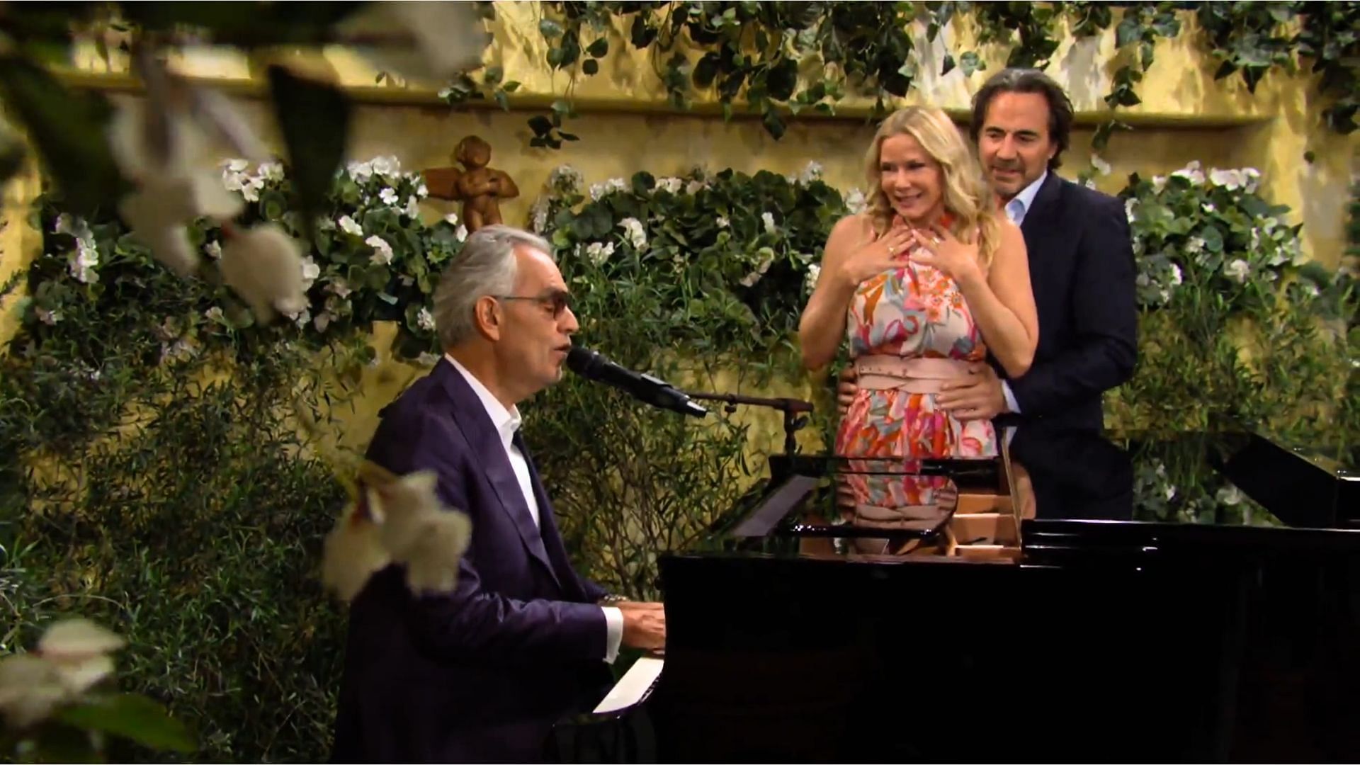 Andrea Bocelli performed in the show (Image via CBS)