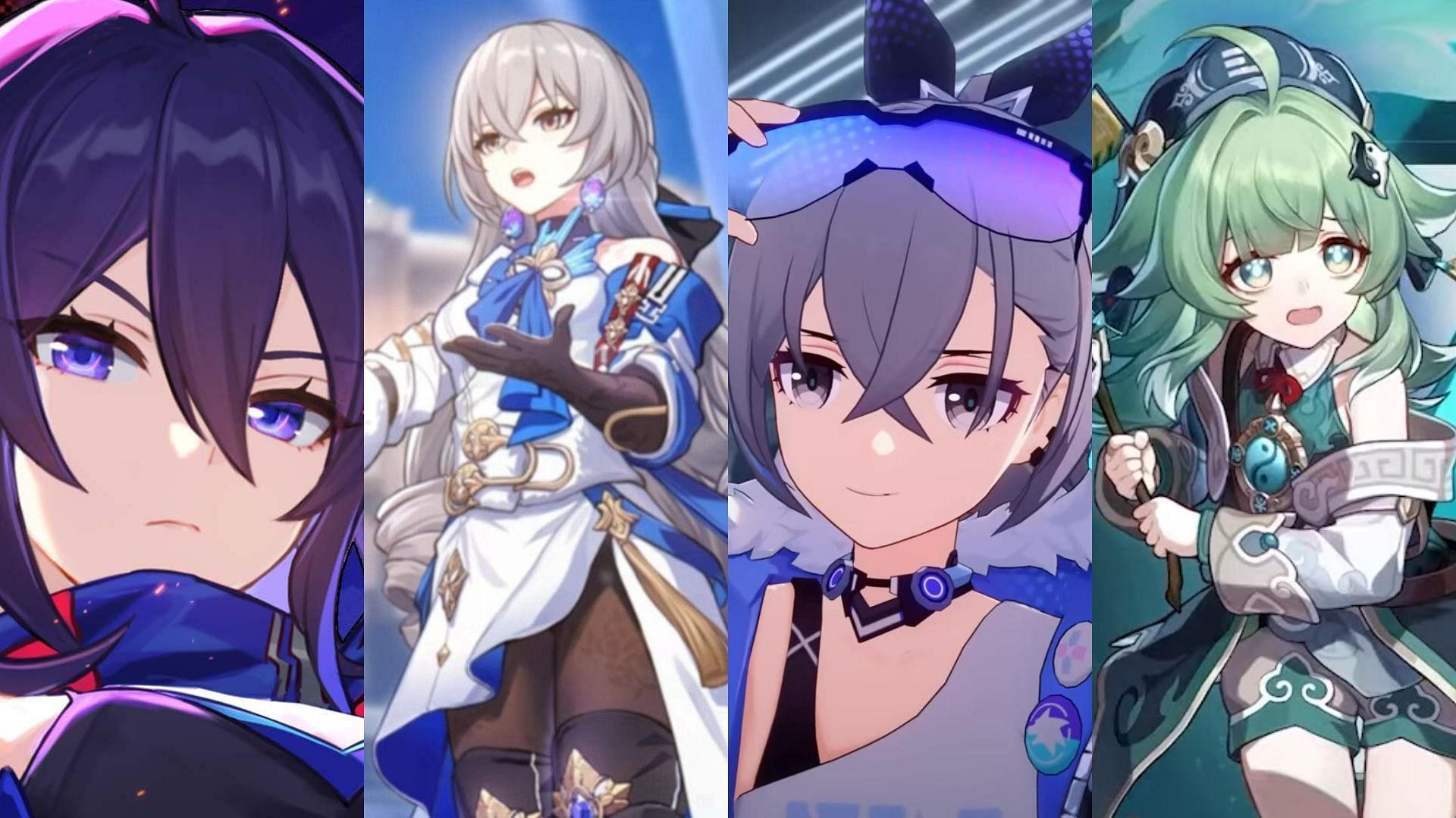 A team featuring Seele, Bronya, Silver Wolf, and Huohuo (Image via HoYoverse)