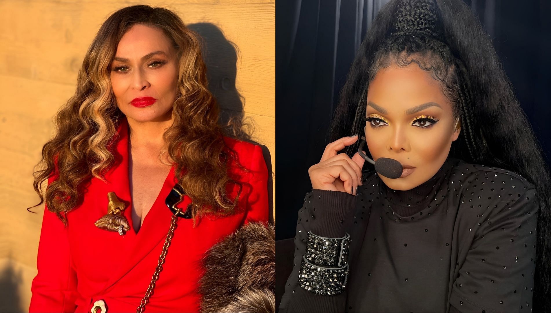 Tina Knowles issues clarification after liking an Instagram post shading Janet Jackson. (Image via Instagram/@mstinaknowles, @janetjackson)
