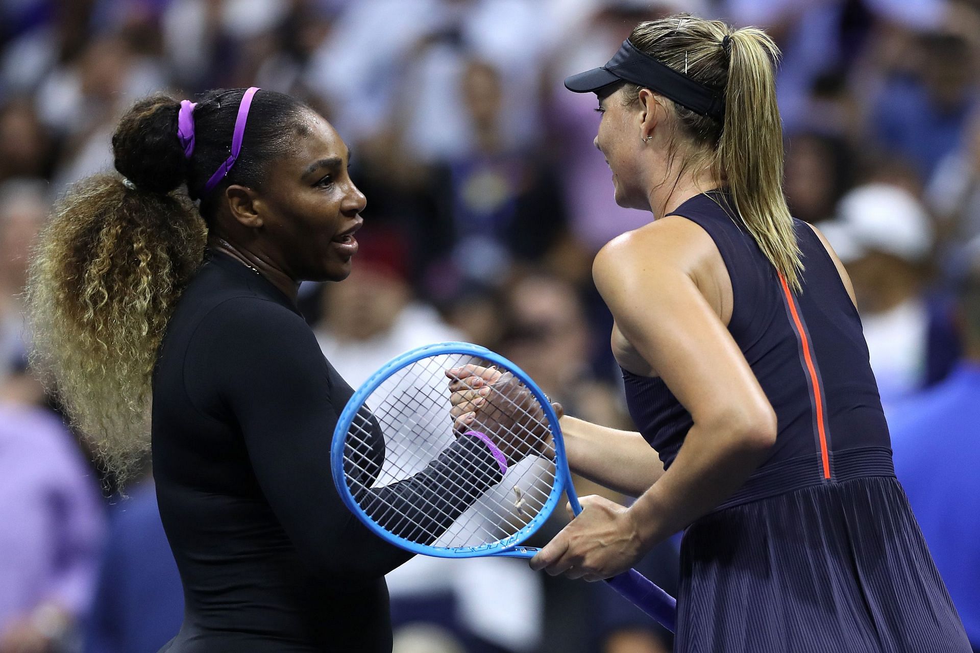 Serena Williams and Maria Sharapova at 2019 US Open