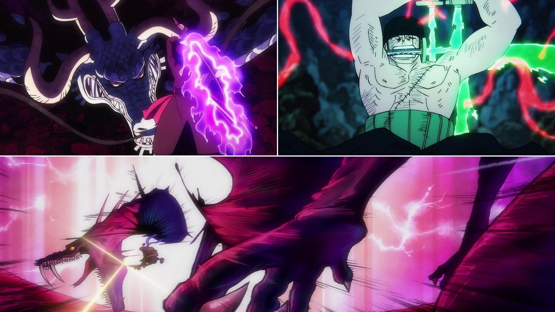 Some of Zoro&#039;s moves are a reference to Ryuma&#039;s dragon-killing slash (Image via Toei Animation)