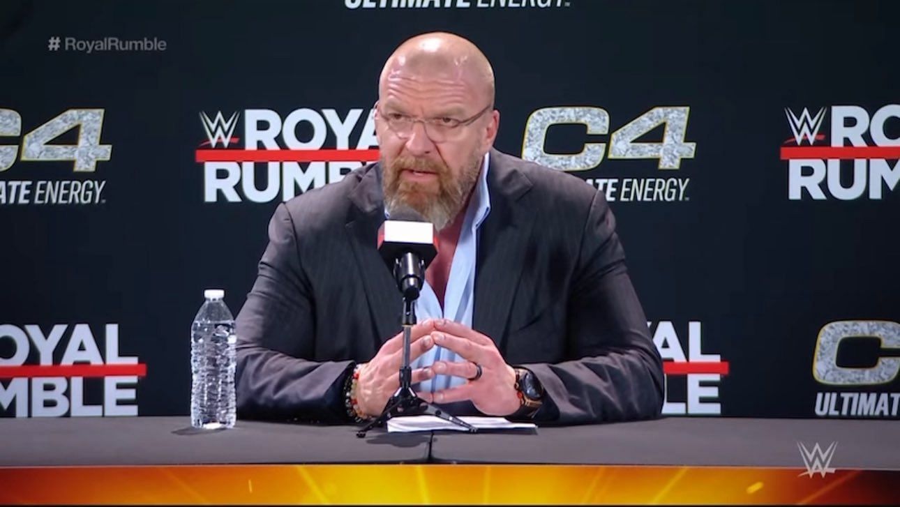 Triple H at the Royal Rumble press conference
