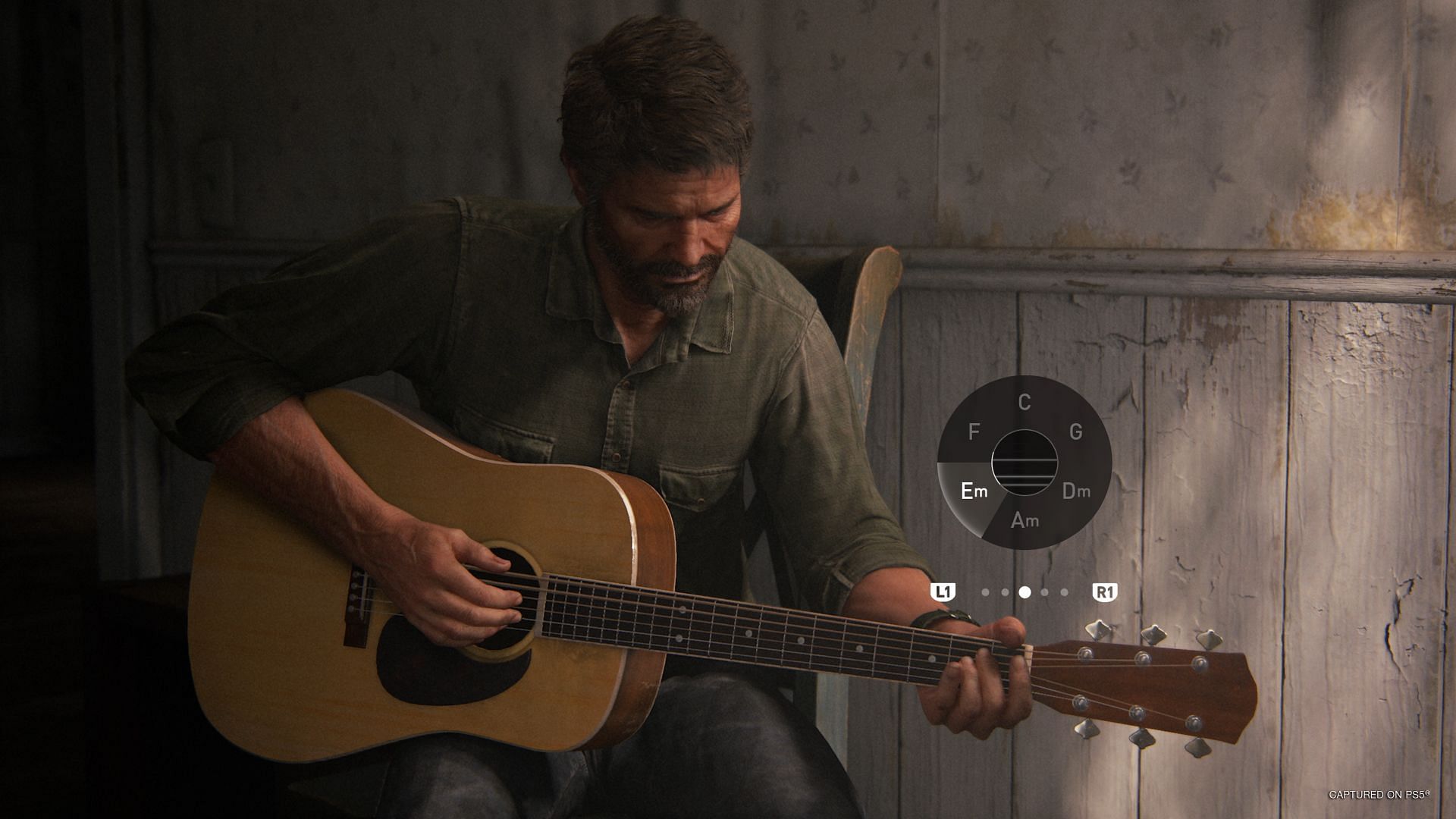 Guitar free-play is one of the new added features in the remaster (Image via PlayStation, Naughty Dog)