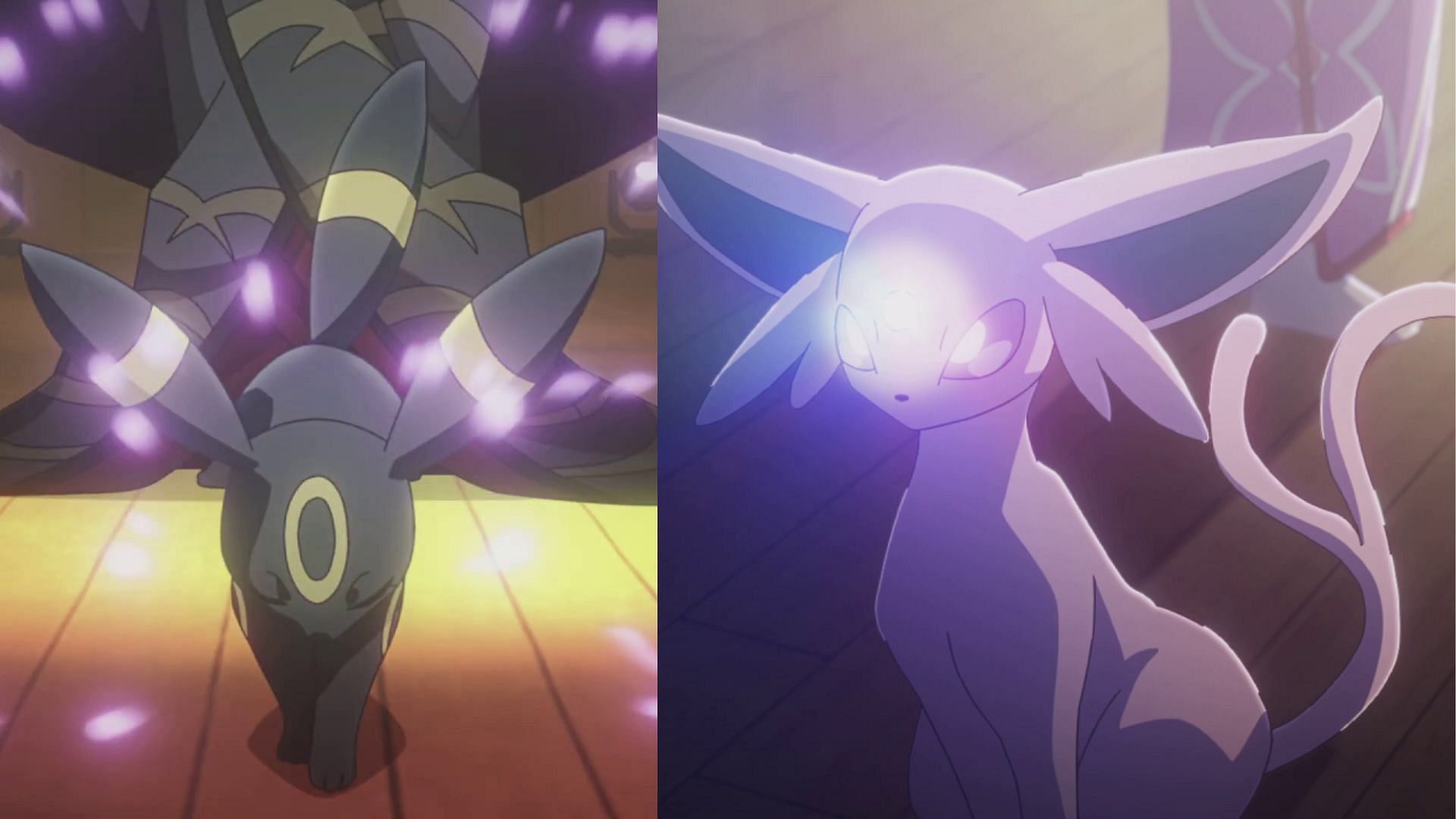 Umbreon and Espeon evolve during a specific time of the day (Image via TPC)