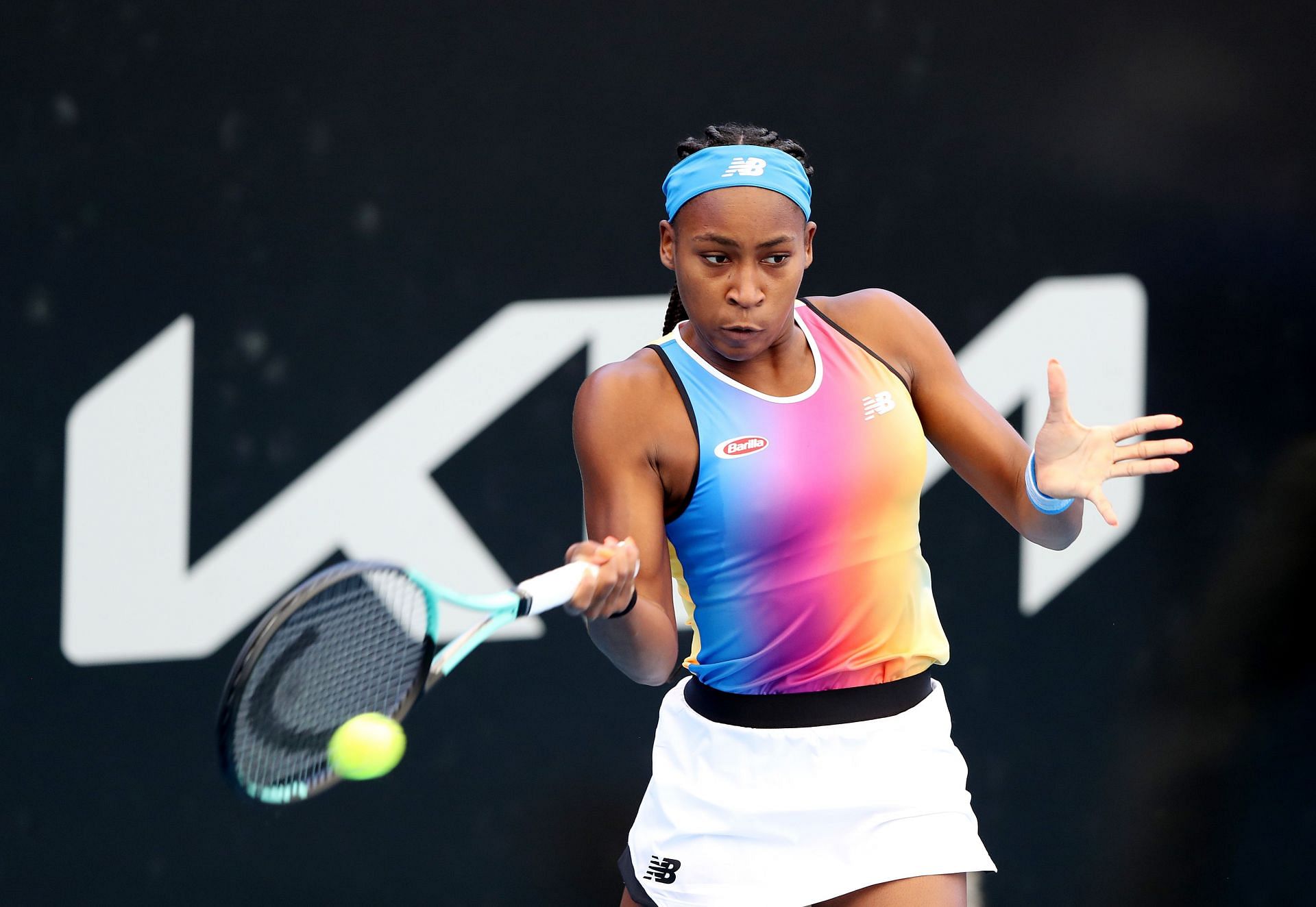 Coco Gauff at the 2022 Adelaide International.
