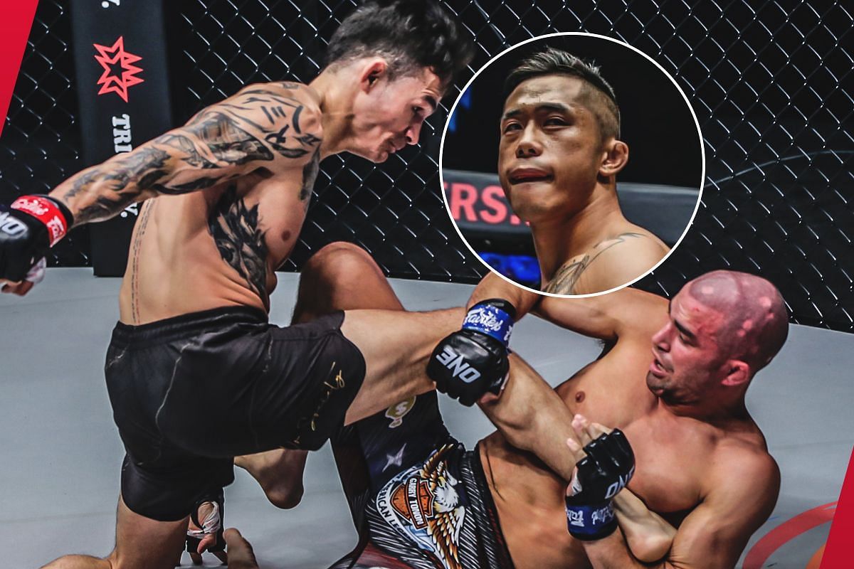 Martin Nguyen (top) on Thanh Le vs. Garry Tonon | Photo by ONE Championship