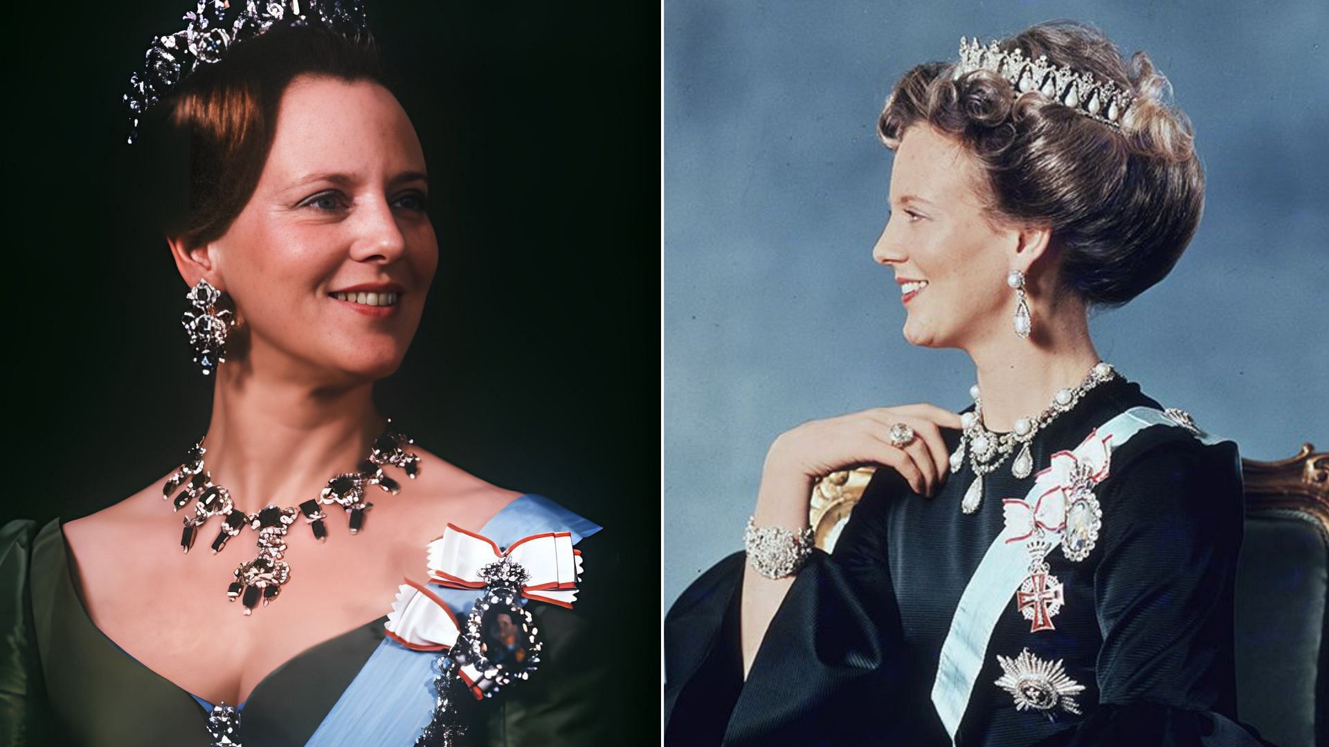 The Queen of Denmark has reigned for a really long time (Image via X / @RoyalDelhiite / @addiegracemac)