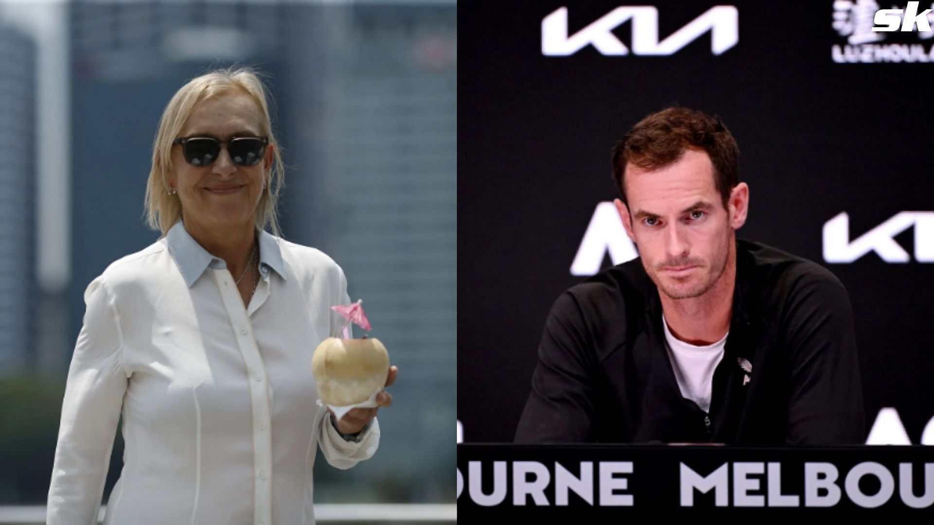 Andy Murray and Martina Navratilova
