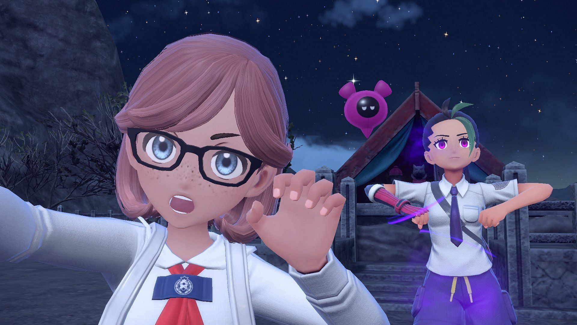 Selfie with Pecharunt in Scarlet and Violet (Image via TPC)