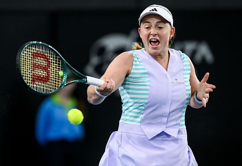 Jelena Ostapenko at the 2024 Adelaide International: Day 6