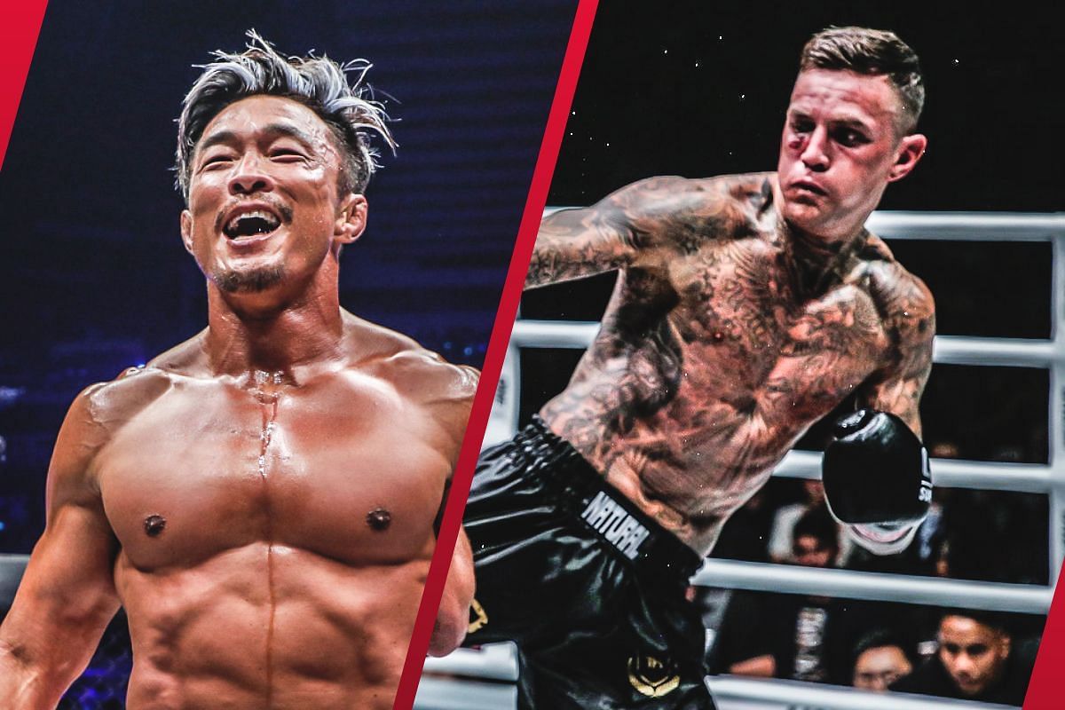 Yoshihiro Akiyama (left) and Nieky Holzken (right).