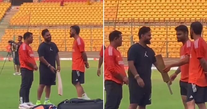 IND vs AFG : टीम इंडिया के खिलाड़ियों संग अभ्यास सत्र में नजर आए ऋषभ पंत, विराट कोहली से हुई खास बातचीत