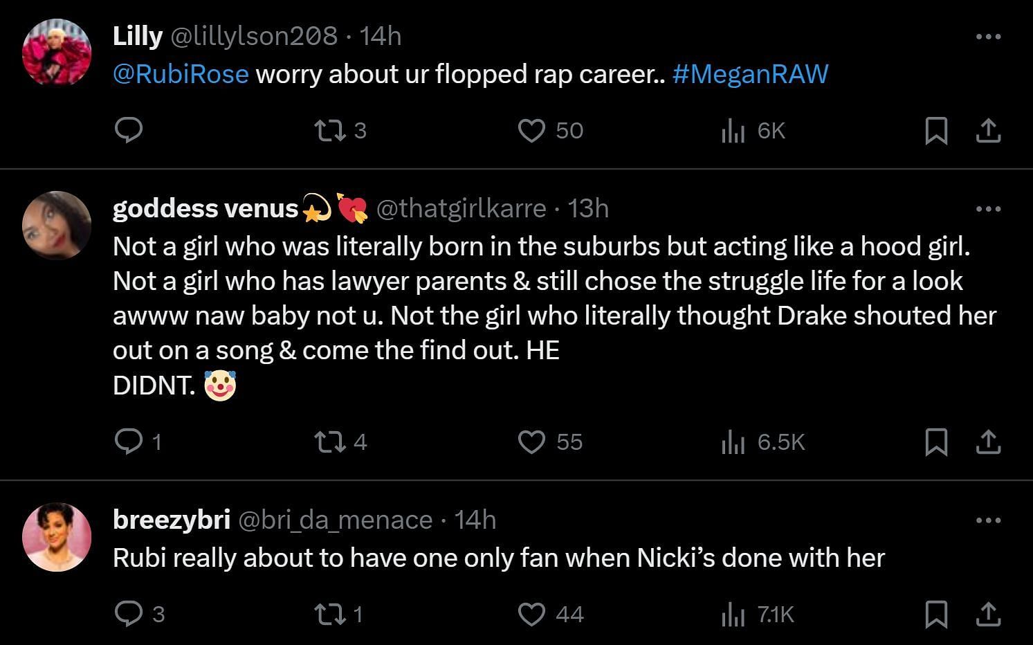 The Barbz went all out on Rubi (Image via X/@MobzWorld)