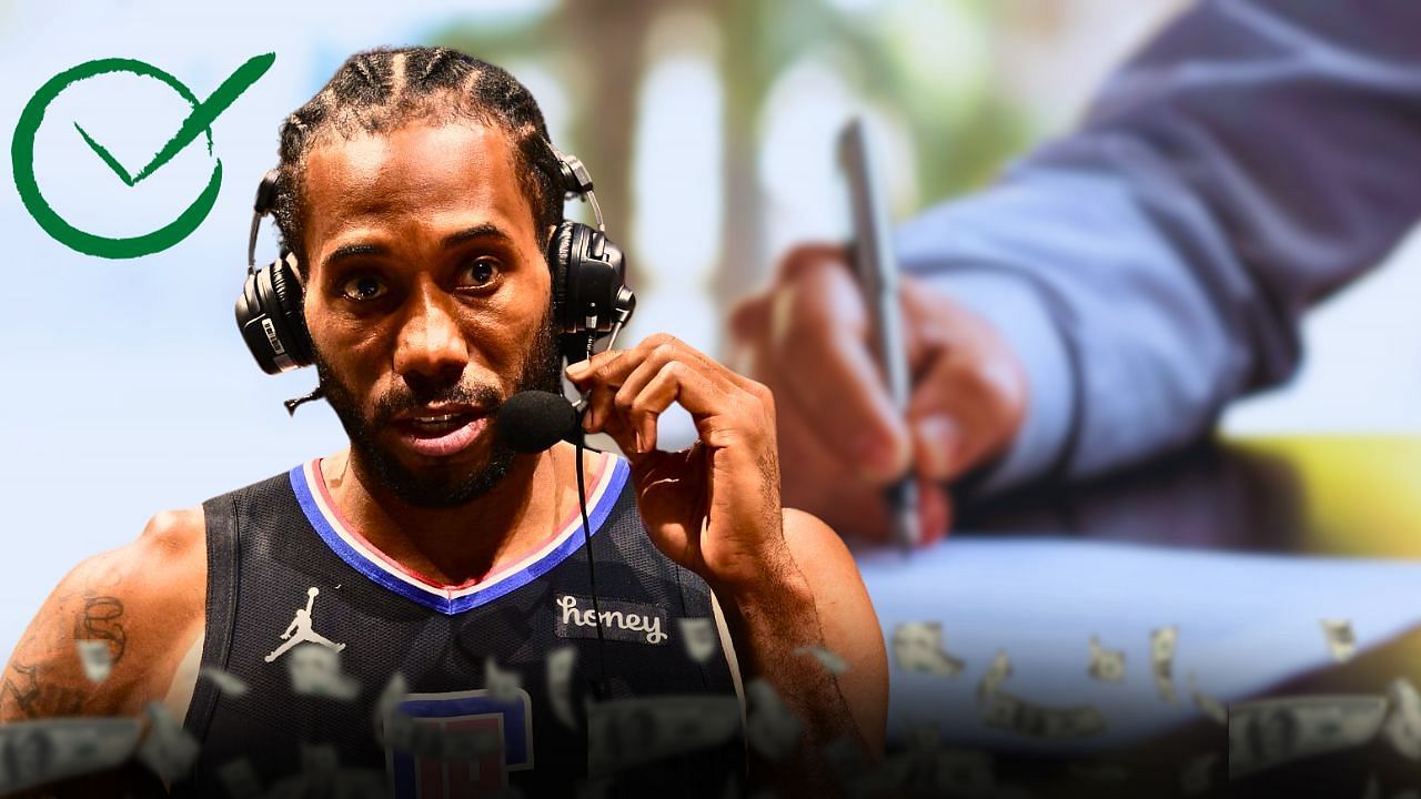 Kawhi Leonard extends his contract with the LA Clippers