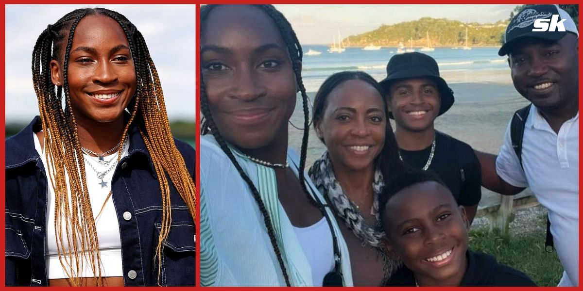 Coco Gauff during a vacation with her family.