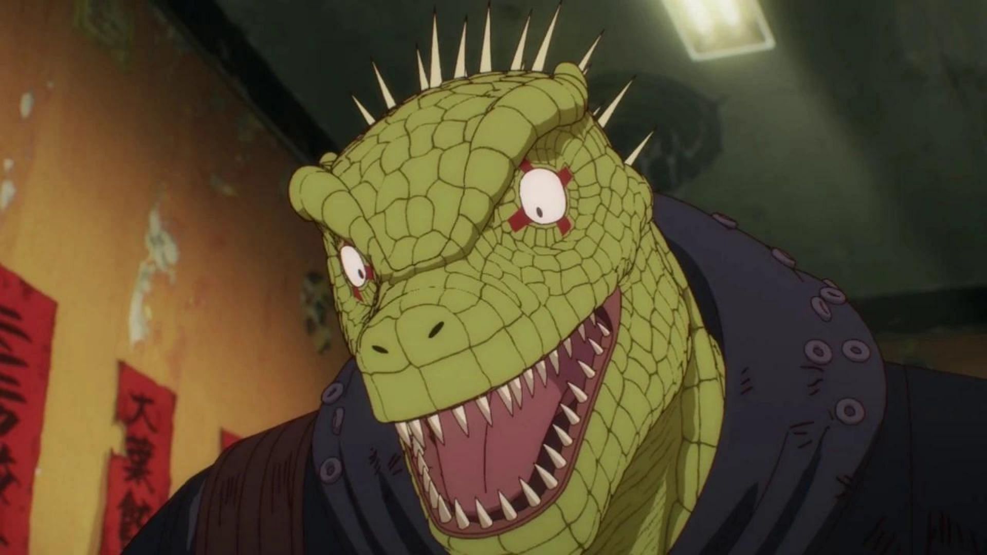 Caiman as seen in the anime (Image via MAPPA)