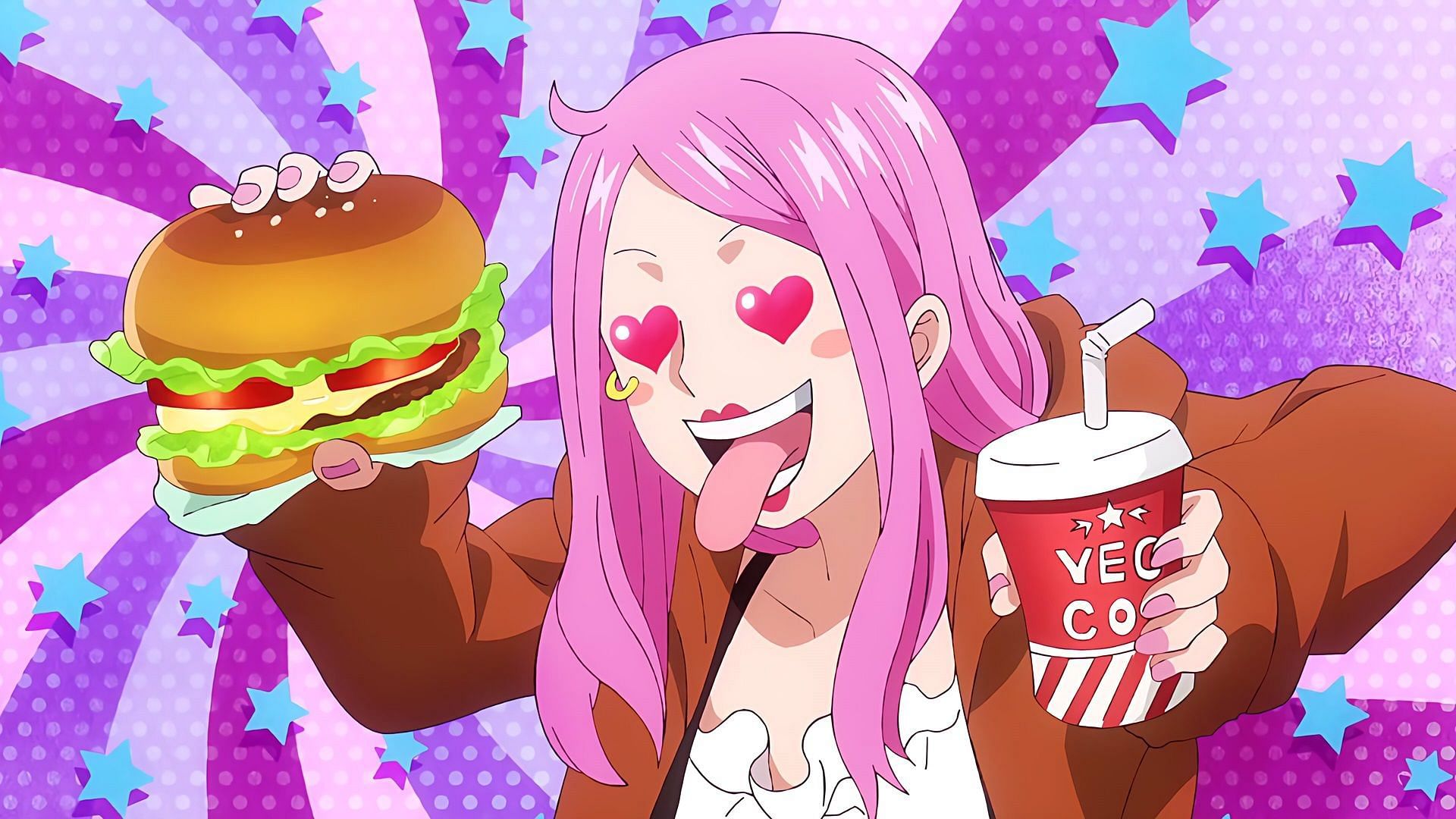 Bonney enjoying the food in One Piece episode 1091 (Image via Toei Animation)