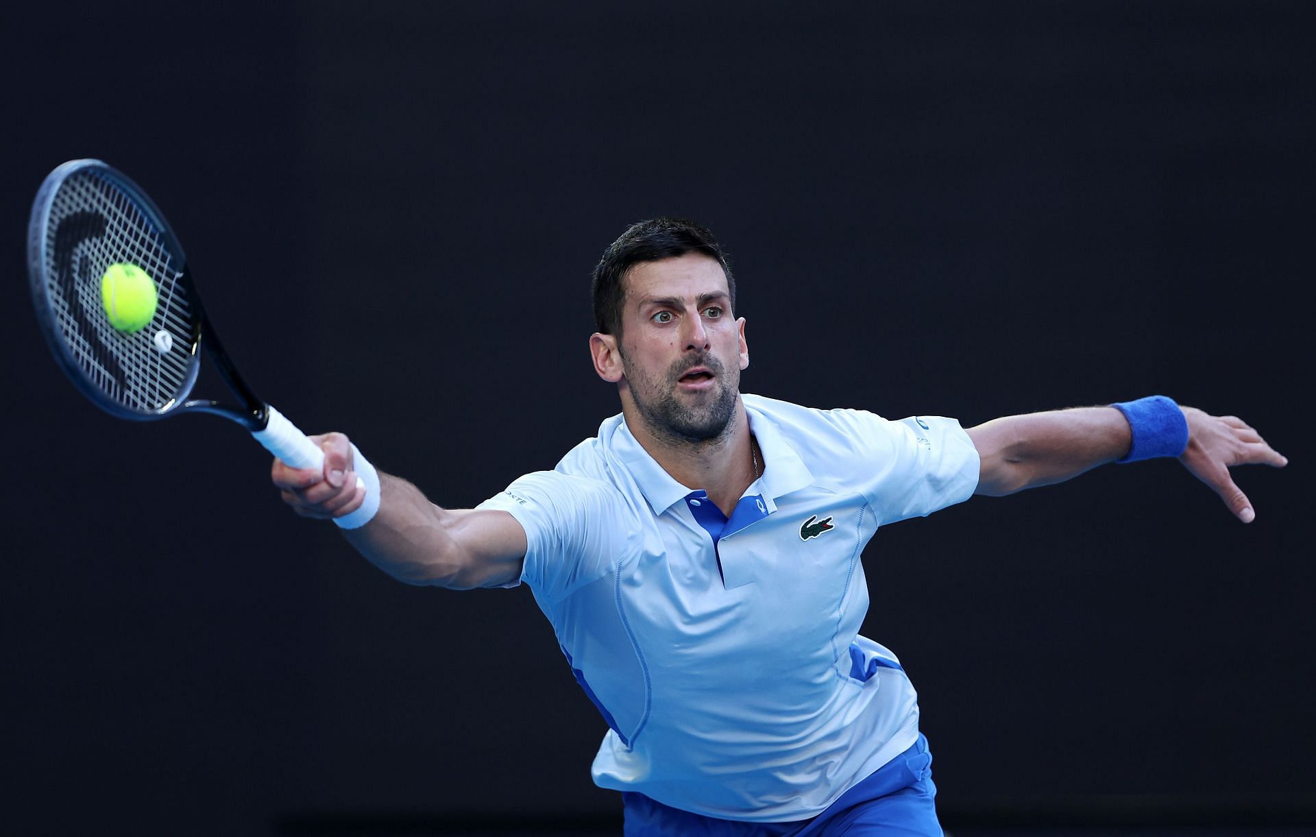 Novak Djokovic at the 2024 Australian Open