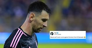 "Pessi ghosting as usual", "Can’t even score against farmers" - Fan ridicule Lionel Messi and Inter Miami after they are held by El Salvador