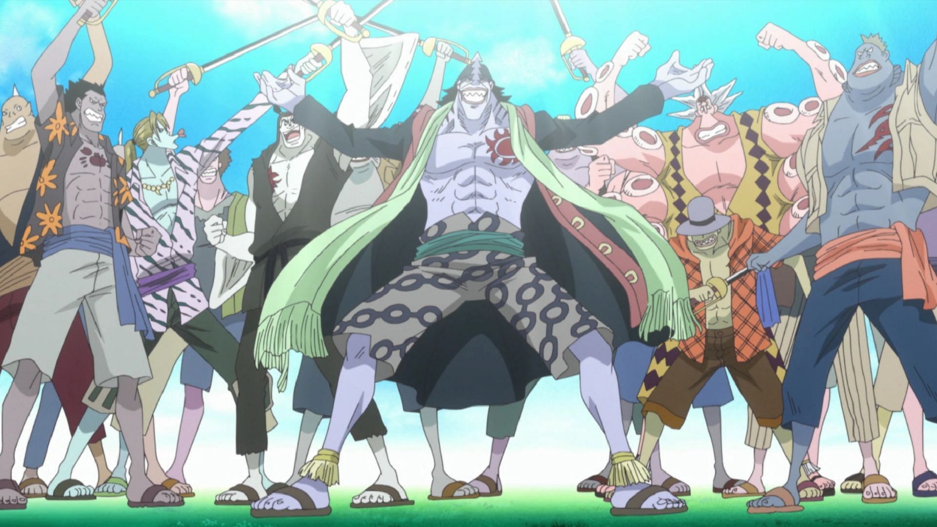 Some Fish-Men as seen in One Piece (Image via Toei Animation)