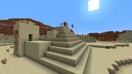 A desert pyramid is only the beginning of this Minecraft Java seed's bounties (Image via Mojang Studios)