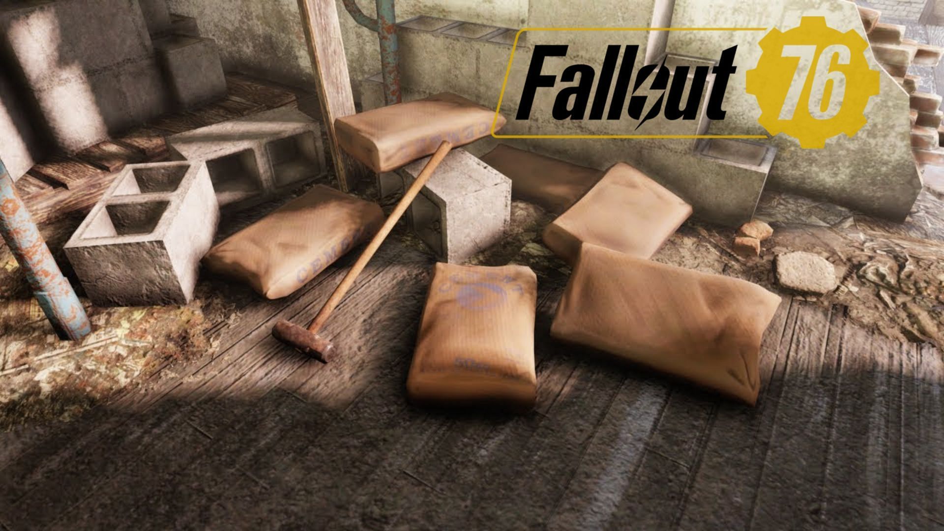 Players can acquire a large amount of Concrete through Concrete Bags (Image via Bethesda Game Studios)