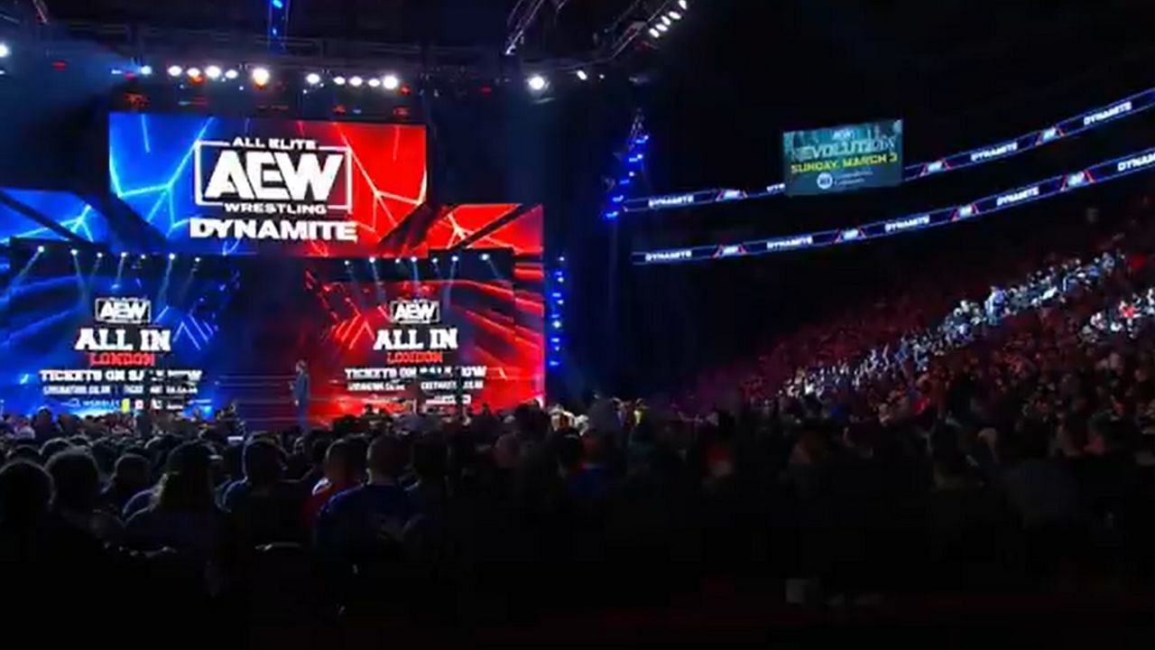 Screengrab from the AEW Dynamite show. (Image credits:&nbsp;Twitter/AEW)