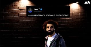 "Liverpool season is finished" - Fans react as Reds superstar Mo Salah picks up knock and gets subbed out in Egypt's AFCON fixture against Ghana