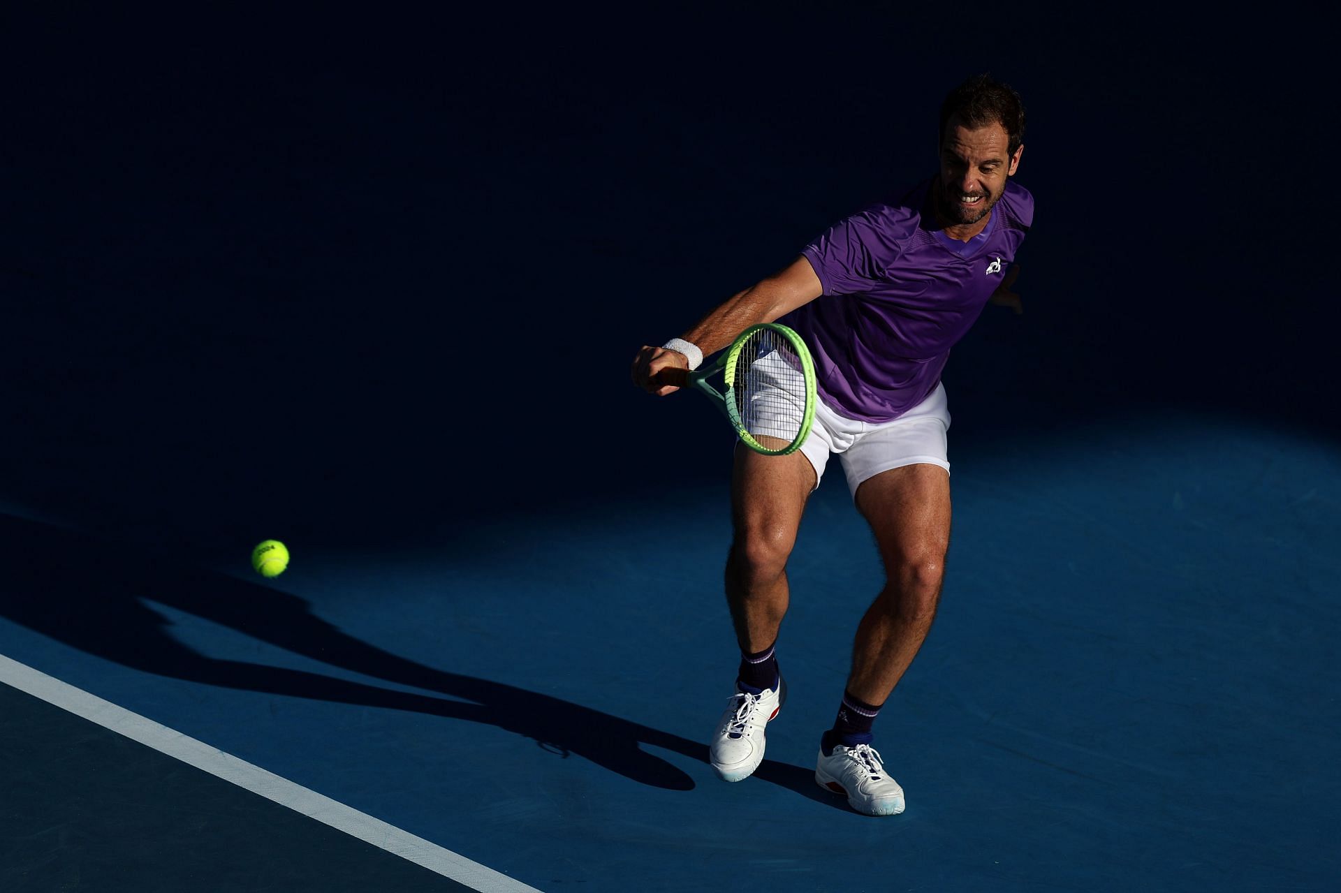 Richard Gasquet at the 2024 Men&#039;s ASB Classic 2024 in Auckland, New Zealand - Getty Images